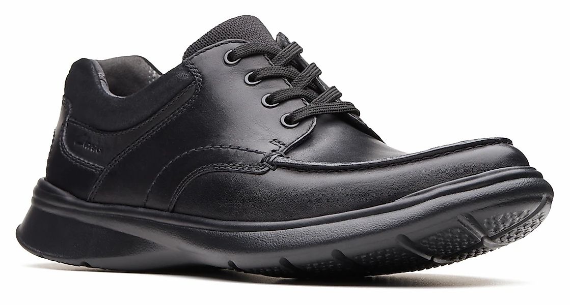 Clarks Schnürschuh "Cotrell Edge", Komfortschuh, Halbschuh mit gepolstertem günstig online kaufen