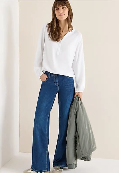 Bluse in Unifarbe günstig online kaufen