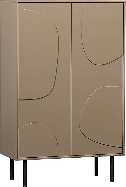WOOOD Highboard "Cadiz Midi-Schrank", Hochkommode mit verspielt verzierten günstig online kaufen