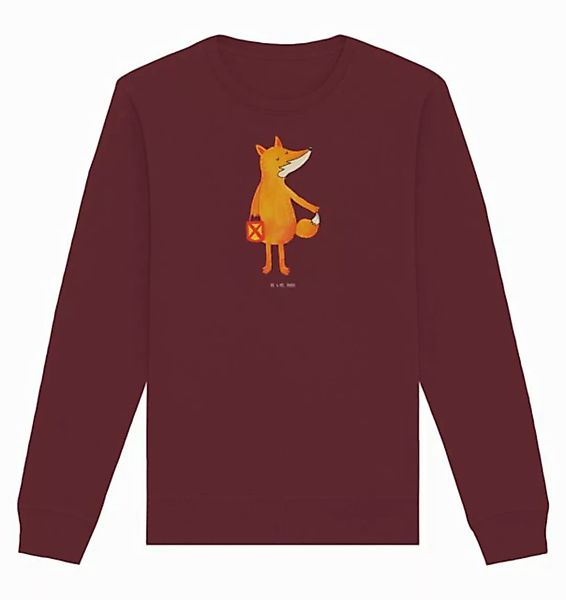 Mr. & Mrs. Panda Longpullover Fuchs Laterne Größe XL - Burgundy - Geschenk, günstig online kaufen