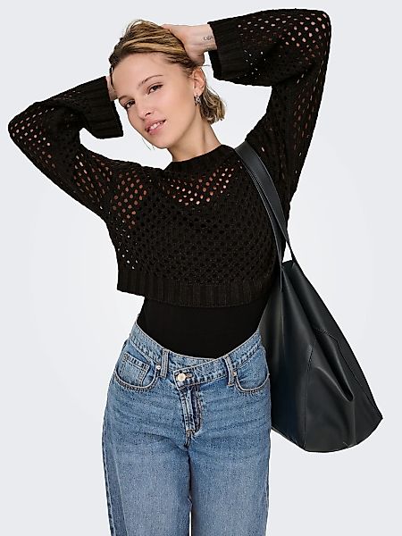 ONLY Strickpullover "ONLSMILLA SHORT PULLOVER L/S KNT NOOS" günstig online kaufen