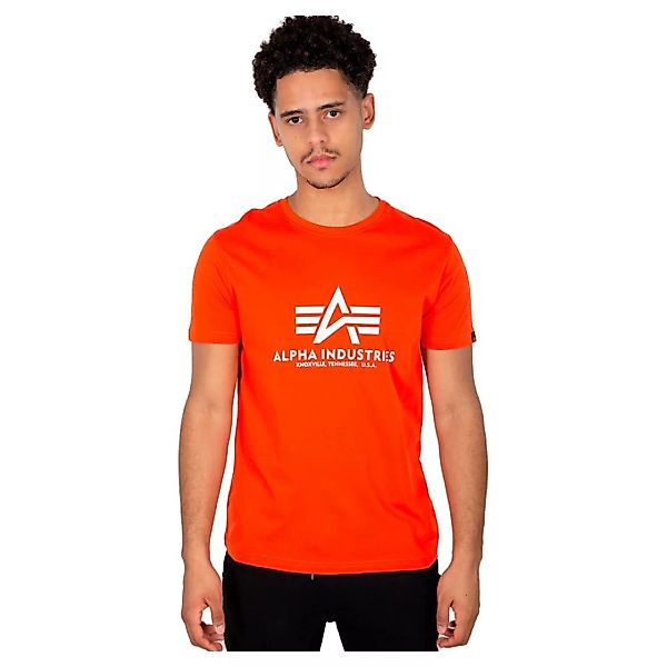 Alpha Industries Basic Kurzärmeliges T-shirt M Atomic Red günstig online kaufen