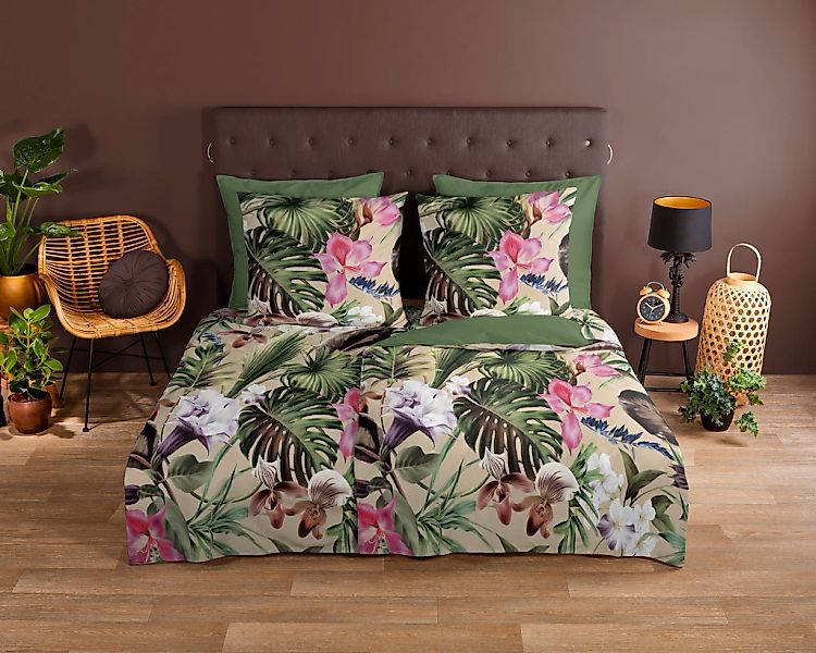 good morning Wendebettwäsche "Irze" 3 Stk. tlg. 100% Baumwolle, 135x200, Re günstig online kaufen