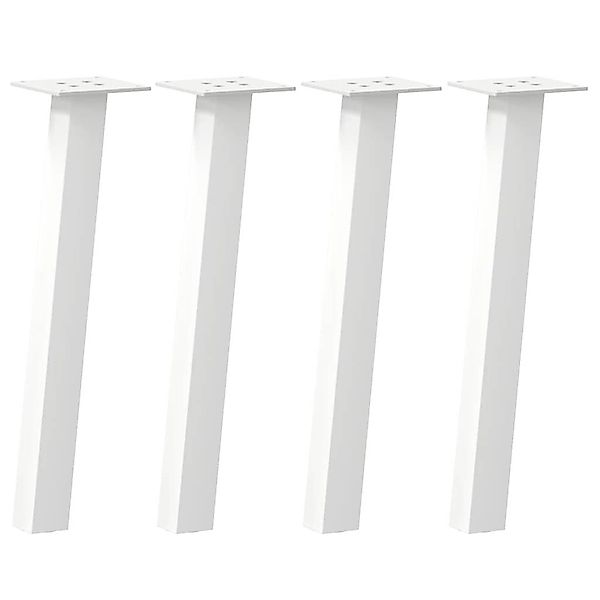 vidaXL Tischbein Couchtischbeine 4 Stk. Weiß günstig online kaufen