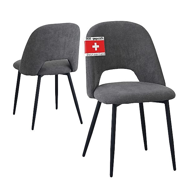 Albatros International Esszimmerstuhl Esszimmerstuhl SILVI Cord günstig online kaufen