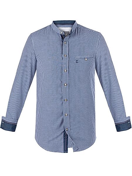 FUCHS Trachtenhemd Hemd Georg blau mit günstig online kaufen
