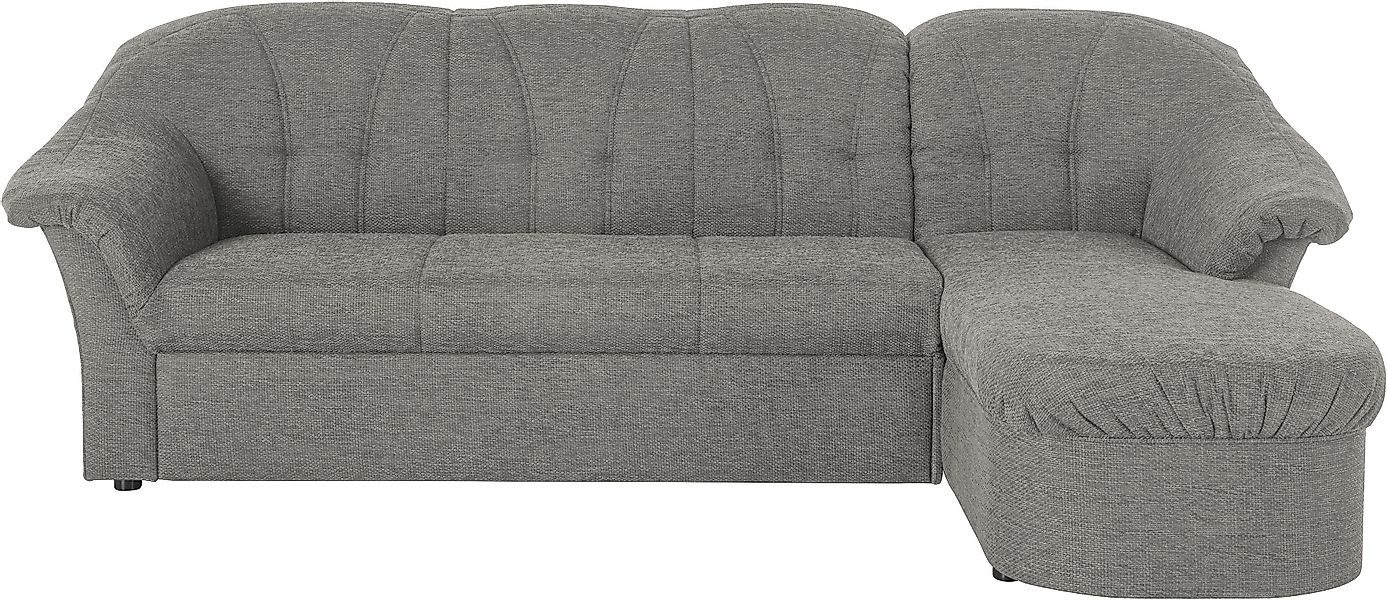 DOMO collection Ecksofa »Pegnitz, elegante Rückensteppung, kompakte Stellma günstig online kaufen