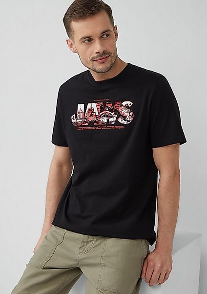 s.Oliver Kurzarmshirt T-Shirt T-Shirt aus Baumwolle mit Jaws© UCS LLC-Print günstig online kaufen