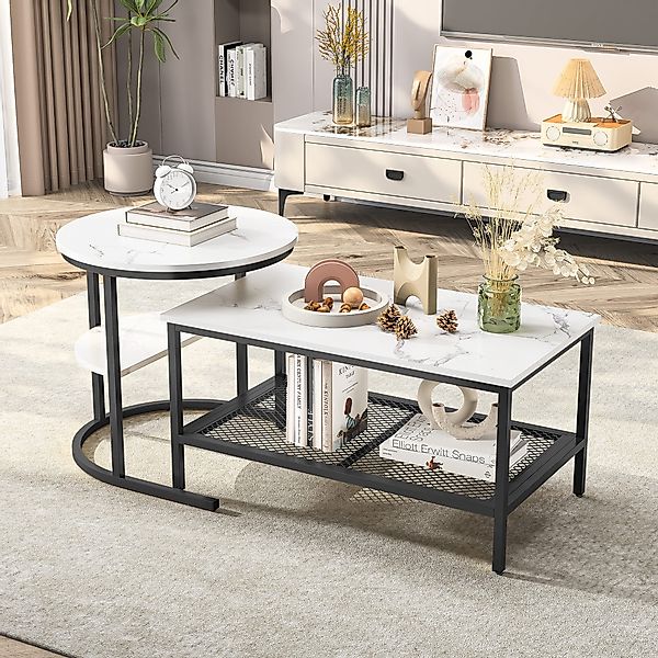 Furnishings Home Couchtisch rund Kaffeetisch Beistelltisch günstig online kaufen