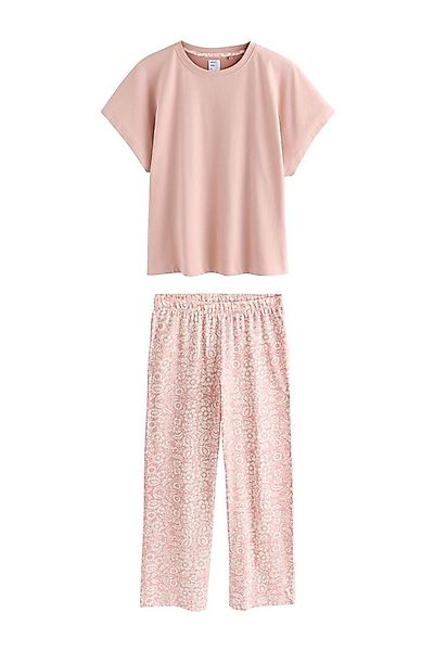 Next Pyjama Kurzarm-Schlafanzug aus 100 % Baumwolle (2 tlg) günstig online kaufen