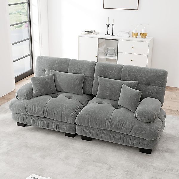 Odikalo 2-Sitzer Schlafsofa Polstersofa Ecksofa, Cloud günstig online kaufen