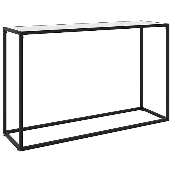 vidaXL Konsolentisch Weiß 120x35x75 cm Hartglas 322817 günstig online kaufen