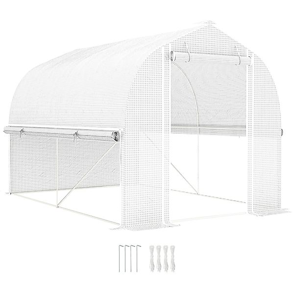 Outsunny Foliengewächshaus mit 4 Fenster & günstig online kaufen