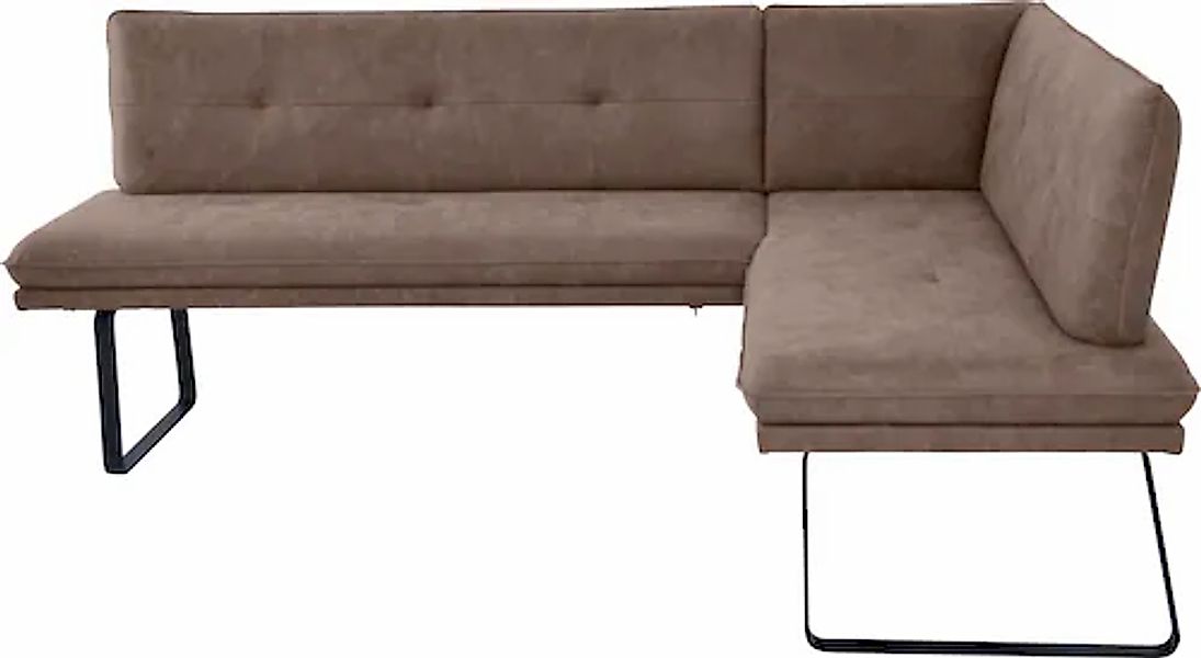 K+W Komfort & Wohnen Eckbank 1 Stk. tlg. Polstereckbank in Spitzkissenoptik günstig online kaufen