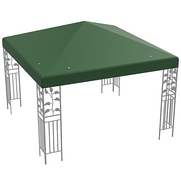 KOMFOTTEU Pavillon-Ersatzdach, 3x3m, Pavilliondach wasserabweisend (Dunkelg günstig online kaufen