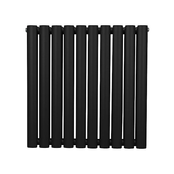 Monstershop Oval Röhrenheizkörper 600mm x 600mm Schwarz günstig online kaufen