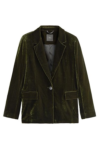 Next Jackenblazer Einreihiger Tailored Fit Samtblazer, günstig online kaufen