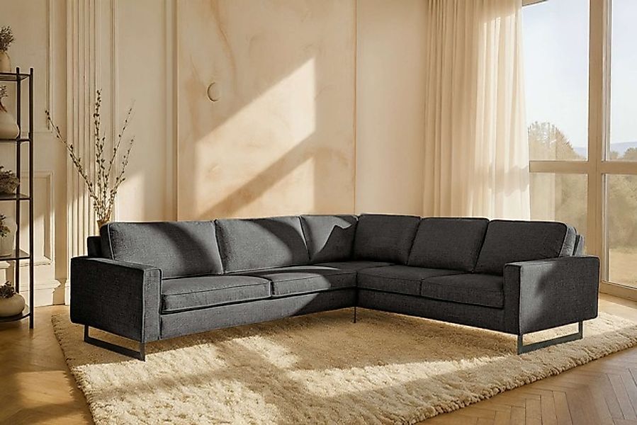 Home affaire Ecksofa »Pinto, XXL, 250/290 cm, langer Schenkel, Ottomane« Co günstig online kaufen