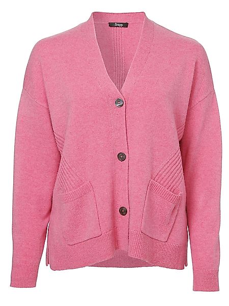 FRAPP Strickjacke mit Seitenschlitzen günstig online kaufen