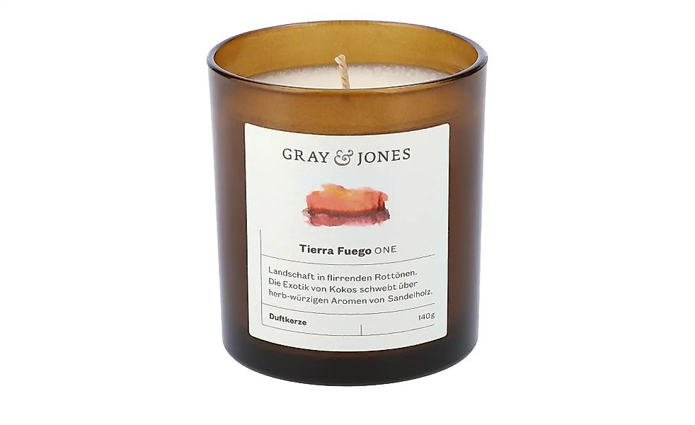 Gray & Jones Duftkerze  Tierra Fuego ONE ¦ Glas,Wachs ¦ Maße (cm): H: 7,5 günstig online kaufen