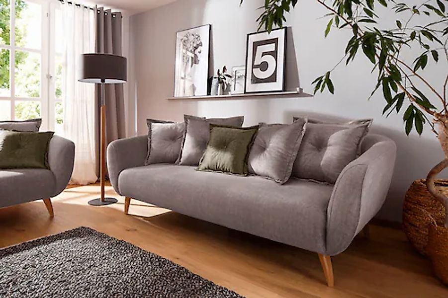 Home affaire 3-Sitzer »Baggio modern und romantisches Design, bequem« Zierk günstig online kaufen