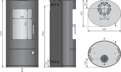 JUSTUS Kaminofen Justus Austin 7, Kaminofen, günstig online kaufen
