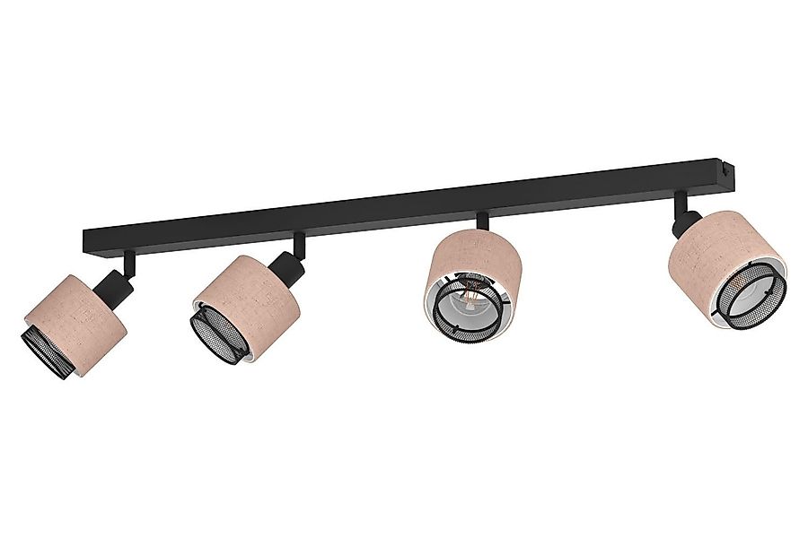 EGLO Deckenstrahler ROSLEY, 4-flammig, Beige, Schwarz, günstig online kaufen