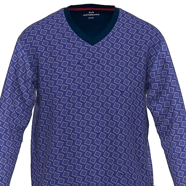 GÖTZBURG Pyjama Herren-Schlafanzug Single-Jersey gemustert günstig online kaufen