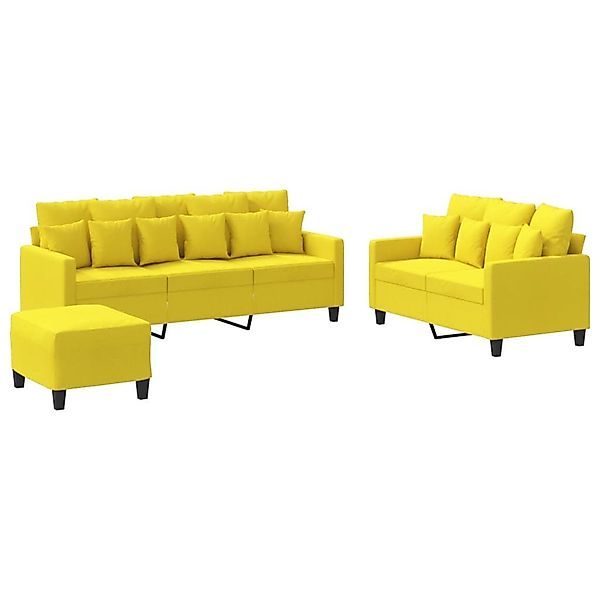 vidaXL Sofa 3-tlg. Sofagarnitur mit Kissen günstig online kaufen