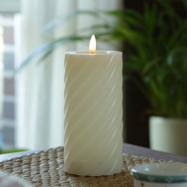 MARELIDA LED-Kerze LED Kerze Twist Echtwachs günstig online kaufen