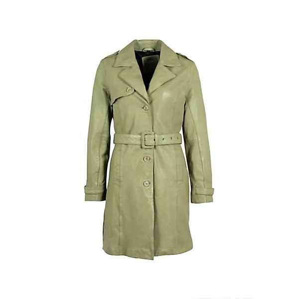Gipsy Trenchcoat aus Leder GWLaily S24 - light olive günstig online kaufen