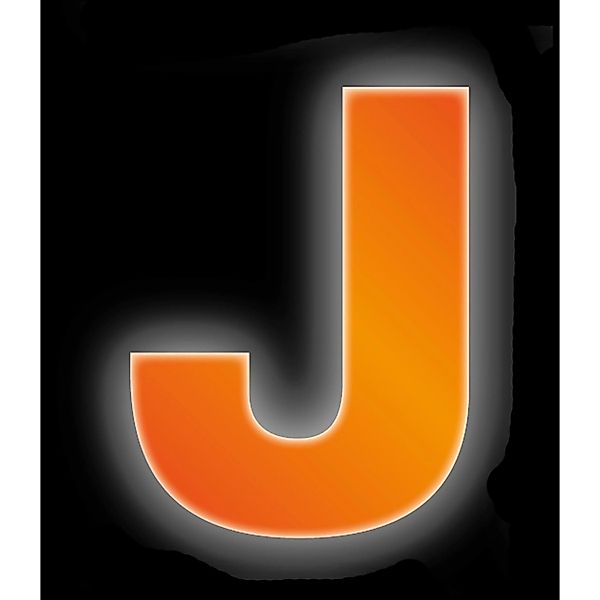 Conacord Klebebuchstabe J Reflektierend 8 cm Orange günstig online kaufen