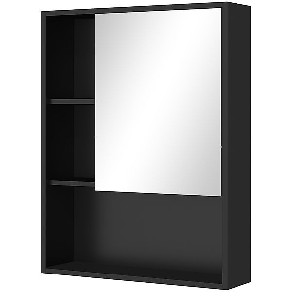 Kleankin Badezimmerschrank mit Spiegel und verstellbaren Regalen, Badezimme günstig online kaufen