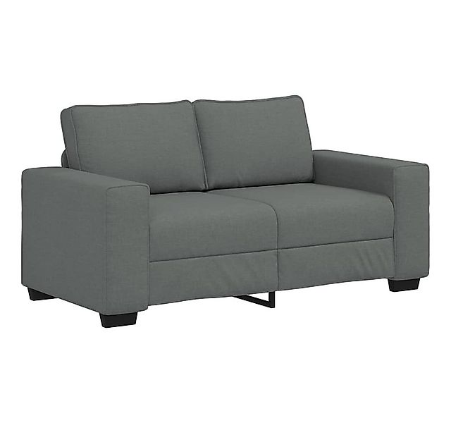 vidaXL Sofa 2-Sitzer-Sofa Dunkelgrau 120 cm Stoff günstig online kaufen