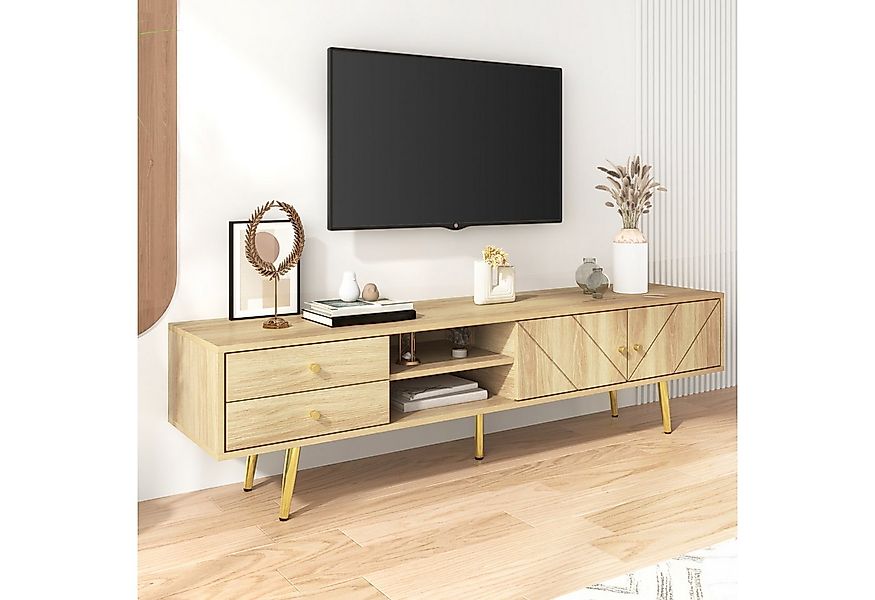 STILVORA Lowboard mit Schubladen,TV-Schrank Fernsehschrank mit offene Regal günstig online kaufen