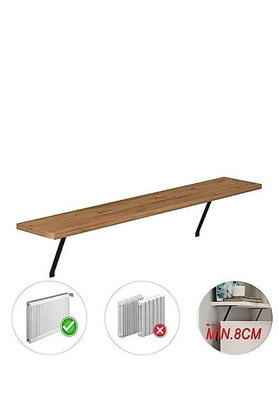 ibonto Ablageregal Heizkörperregal ohne Bohren Ablage für Wohnzimmer, Bad, günstig online kaufen