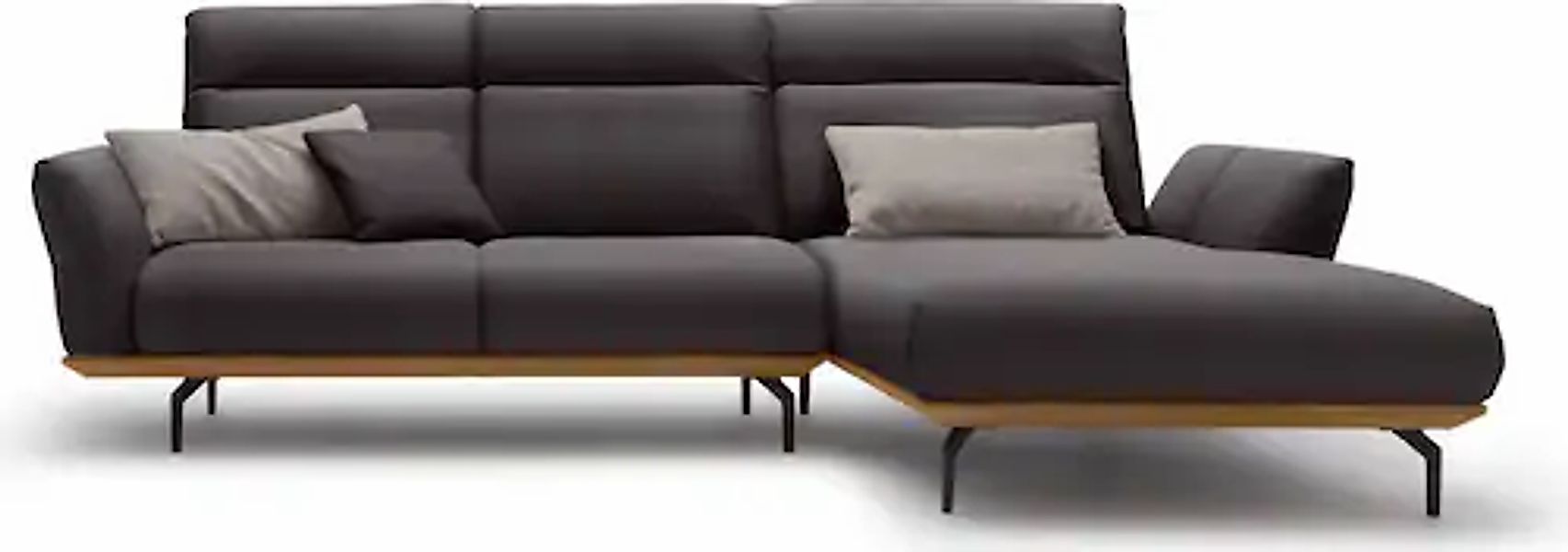 Creation BY ROLF BENZ Ecksofa »CR.460« Sockel in Nussbaum, Winkelfüße in Um günstig online kaufen