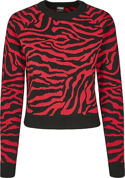 URBAN CLASSICS Strickpullover "Damen Ladies Short Tiger Sweater", (1 tlg.) günstig online kaufen