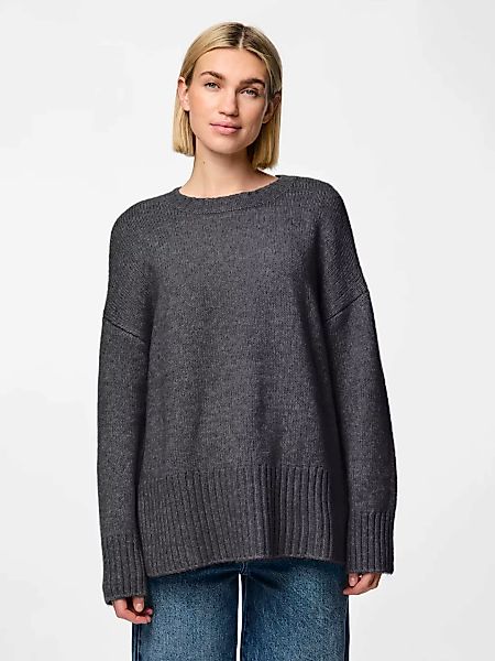 pieces Rundhalspullover "PCNANCY LS LOOSE O-NECK KNIT NOOS BC", Oversized günstig online kaufen