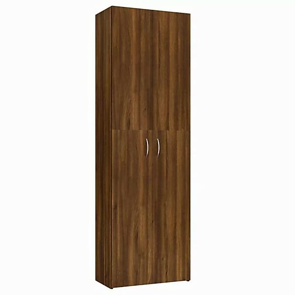 vidaXL Aktenschrank Büroschrank Braun Eichen-Optik 60x32x190 cm Spanplatte günstig online kaufen