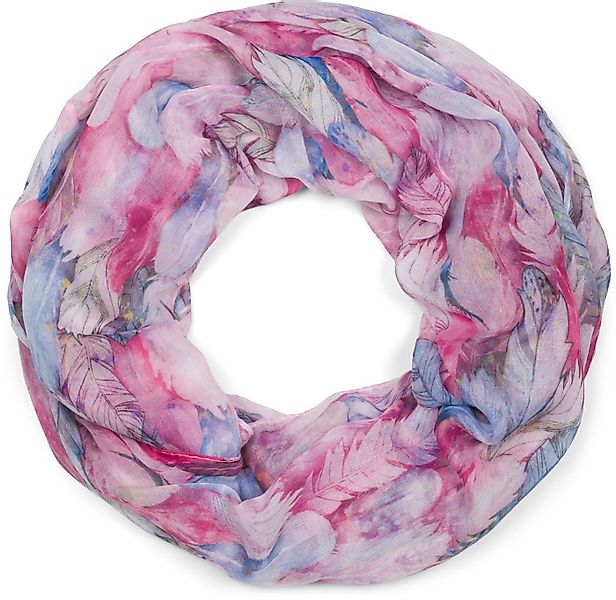 styleBREAKER Loop Loop mit bunten Federn, (1-St) günstig online kaufen