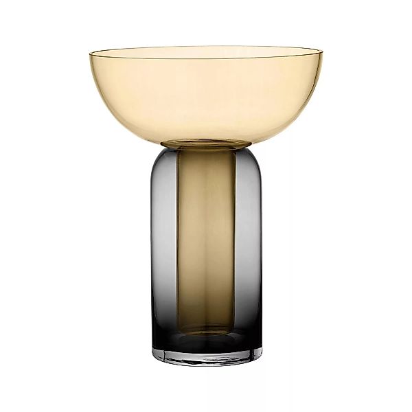 AYTM - Torus Vase H 19,5cm - schwarz, amber/H 19,5cm x Ø 15cm günstig online kaufen