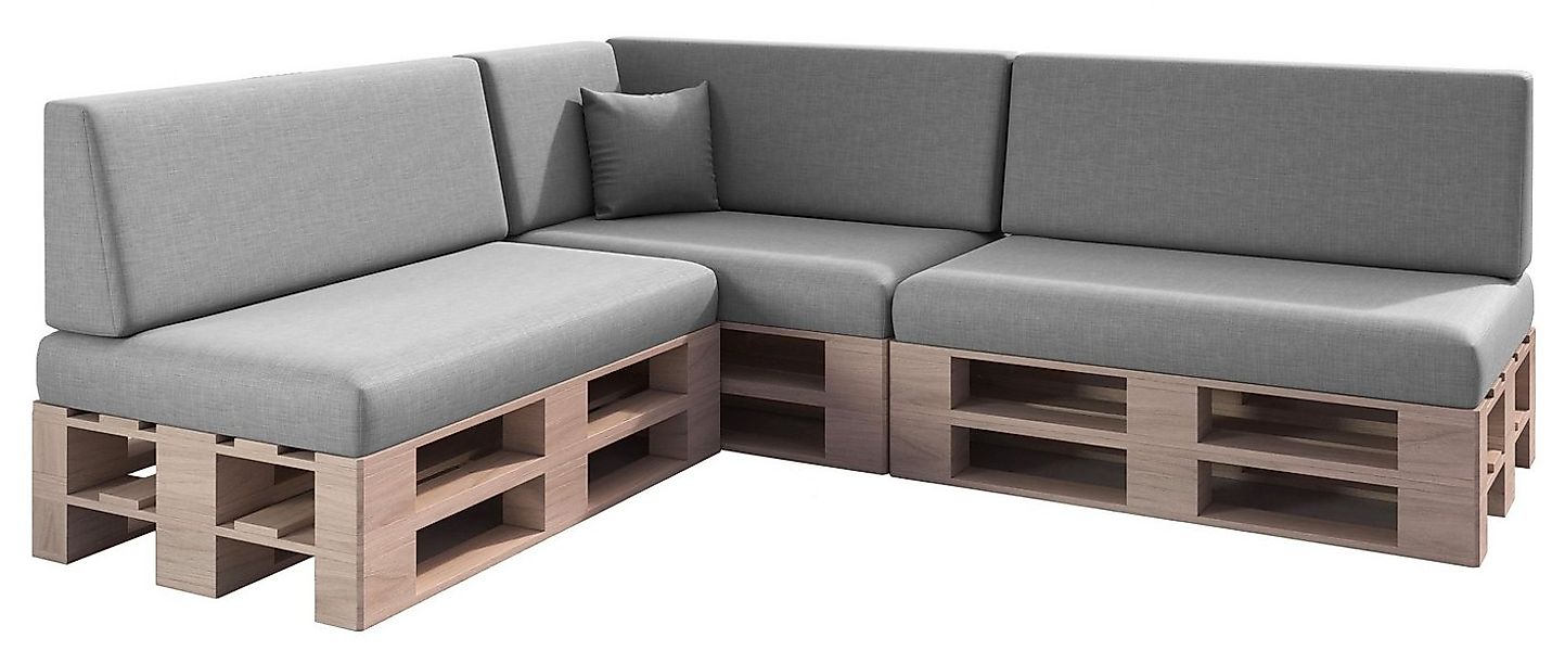 sunnypillow Palettenkissen Milano - 8er Set Palettenauflage mit abnehmbarem günstig online kaufen