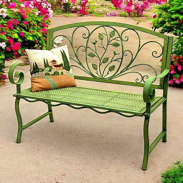 DanDiBo Gartenbank Wetterfest 2 Sitzer Metall günstig online kaufen