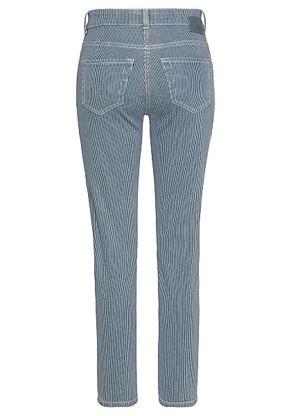 MAC Slim-fit-Jeans "Slim-Stripe", Schmaler Schnitt allover gestreift günstig online kaufen