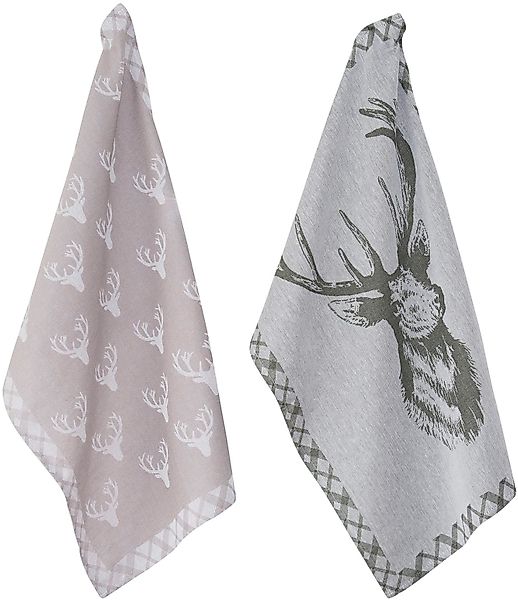 PAD Geschirrtuch Deer, (Set, 2-tlg) günstig online kaufen