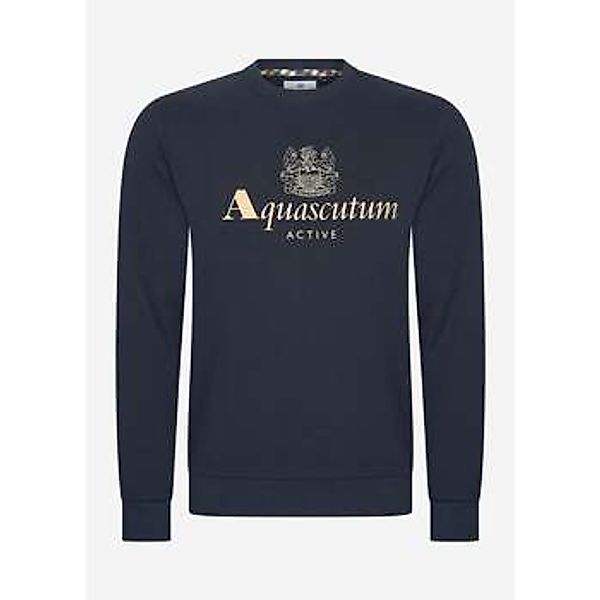 Aquascutum  Pullover Active big logo sweatshirt - navy günstig online kaufen