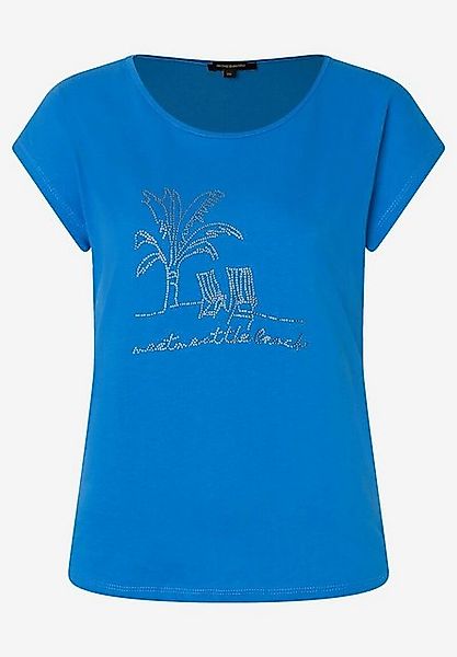T-Shirt mit Steinchen-Applikation, magic blue, Sommer-Kollektion günstig online kaufen