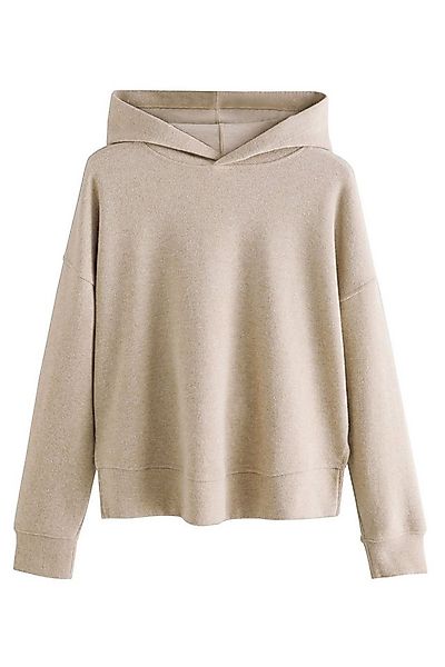 Next Strickpullover Weiches, gemütliches, geripptes Kapuzensweatshirt (1-tl günstig online kaufen
