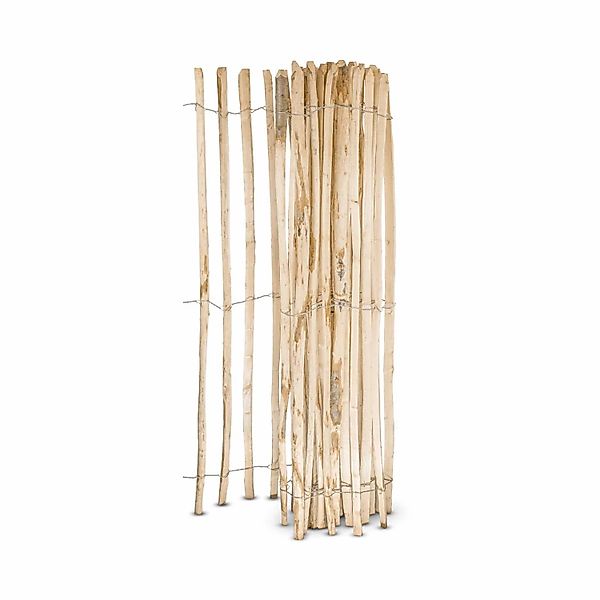 Stiltreu Englischer Staketenzaun Kastanie 500 cm x 180 cm Lattenabstand 6-8 günstig online kaufen